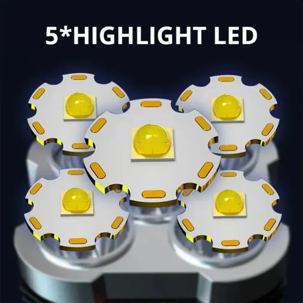 Linterna LED Recargable 5W - 3 Modos - Impermeable - Camping y Aventuras | Ouroshop - Bogotá y Colombia - Image 8