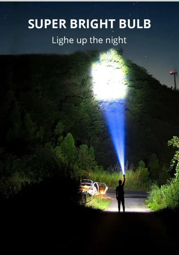 Linterna LED Recargable 5W - 3 Modos - Impermeable - Camping y Aventuras | Ouroshop - Bogotá y Colombia - Image 7