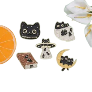 Broches Personalizados de Gatito x 5un