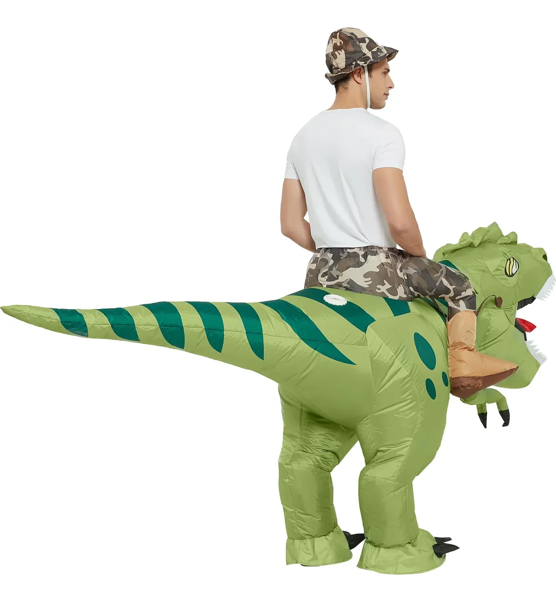 Traje de montar de dinosaurio inflable - Image 3