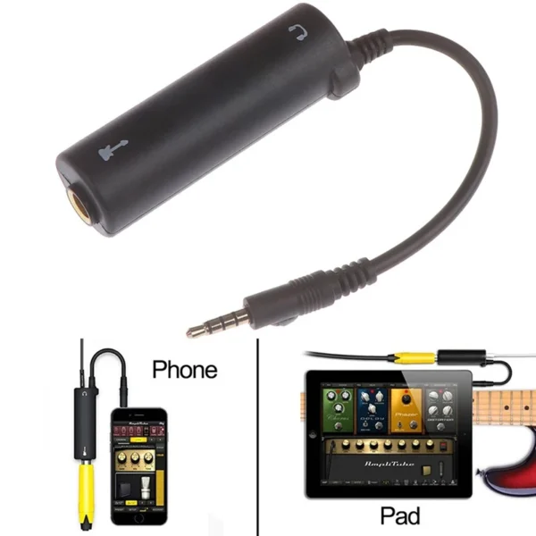 Interfaz de Guitarra i-Rig: Convertidor para Teléfono y Sintonizador de Audio
