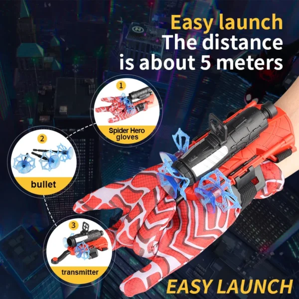 Lanzador de Guantes de Spider-Man: Diversión Interactiva para Pequeños Héroes - Image 3