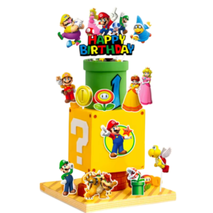 Figuras de Dibujos Animados de Super Mario Bros para Decoración de Tartas - 24 Pieza