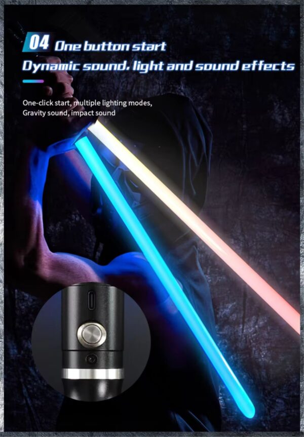 Sable de Luz 2 en 1 REikirc con 15 colores y efectos de luz - Image 6