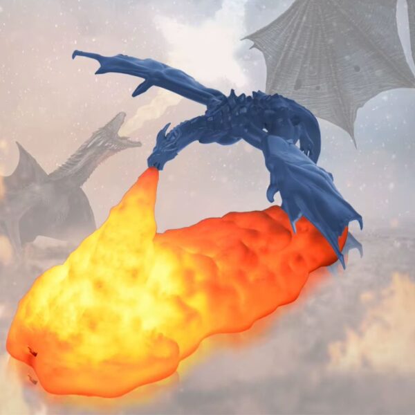 Lámpara de Fuego de Dragón de Hielo Impresión 3D - Image 7
