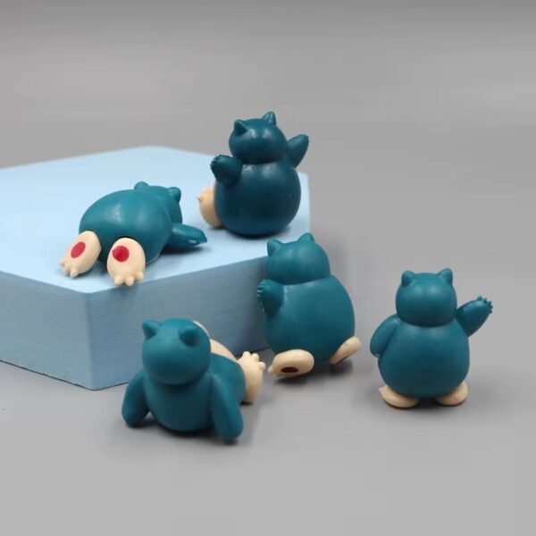 SET DE 5 MINI FIGURAS DE SNORLAX - Image 2
