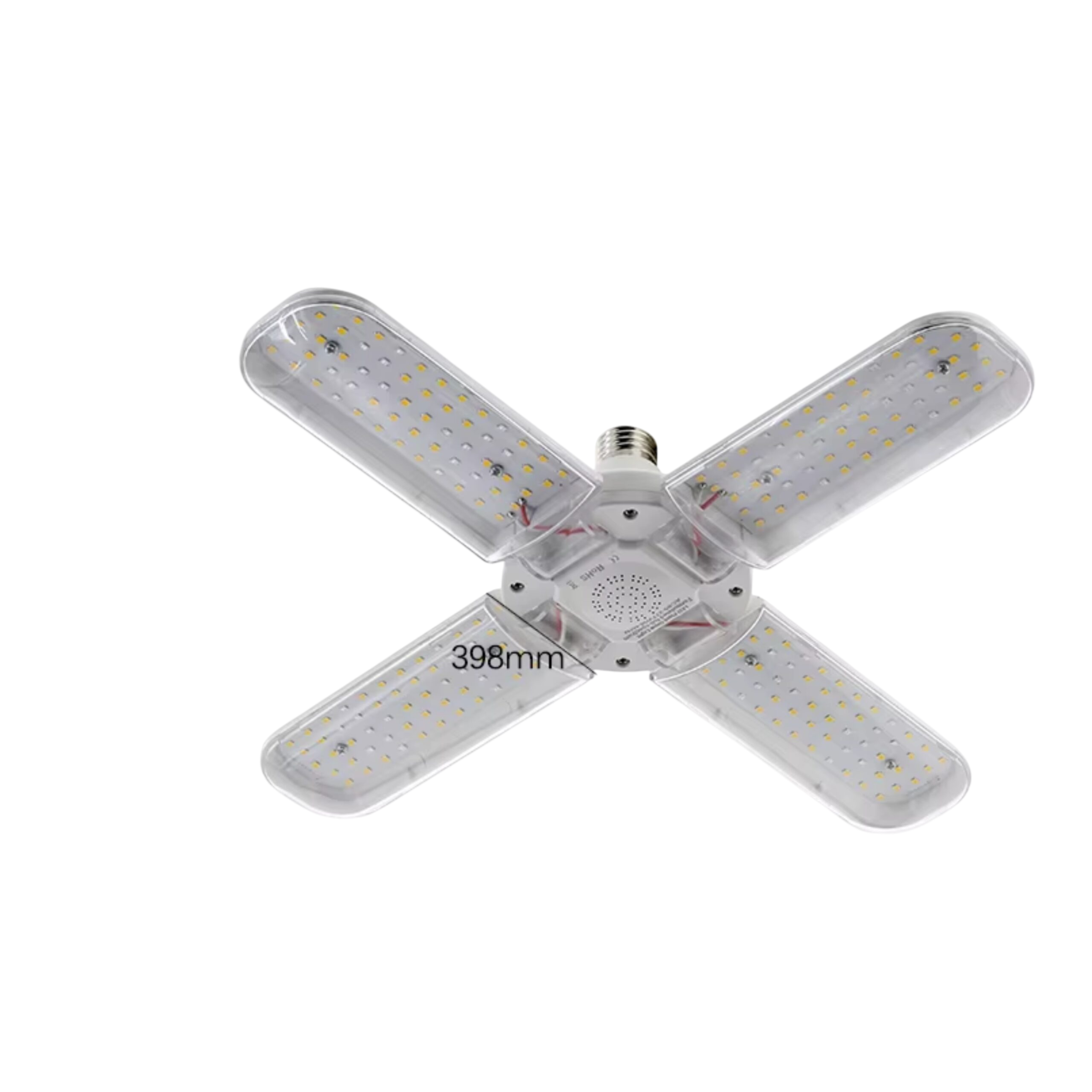 Luz LED Plegable de Espectro Completo para Cultivo - 24W Two Leaves 120 LEDs