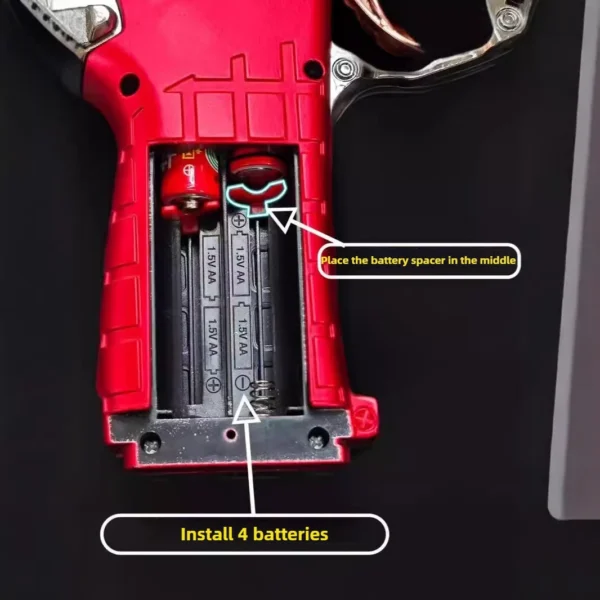 Pistola Eléctrica Iluminada con Luz LED, Sonido Realista y Pulverización de Agua - Image 6
