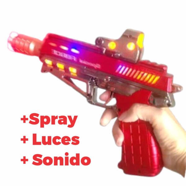 Pistola Eléctrica Iluminada con Luz LED, Sonido Realista y Pulverización de Agua - Image 2