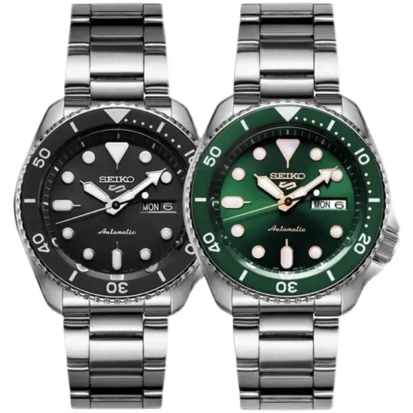 Reloj Automático de Acero Inoxidable con Resistencia al Agua 10 Bar