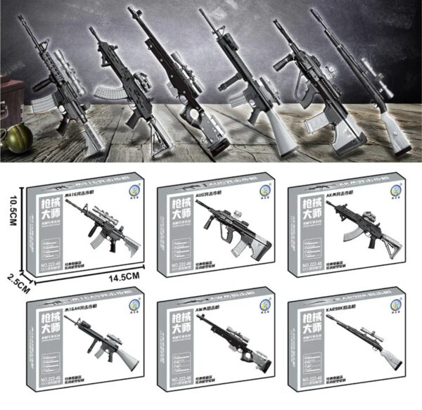 Kit de Construcción de Rifles de Asalto – Modelo Militar  Escala 1:6