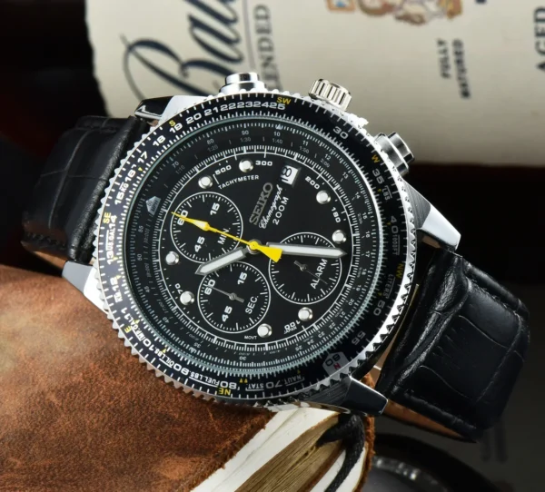 Reloj Seiko de Lujo para Hombre – Cronógrafo Multifunción con Diseño en Acero Inoxidable
