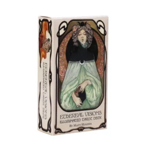 Baraja de Tarot Iluminada Ethereal Visions – 78 Cartas Místicas con Diseño Artístico