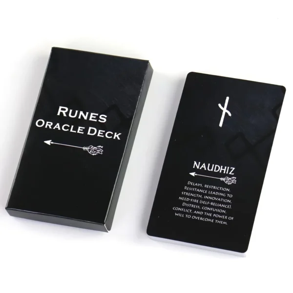 Runes Oracle Deck – Cartas Místicas Edición Limitada Intuición y Guía Espiritual - Image 3