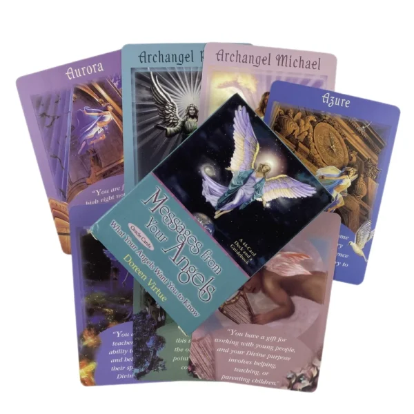 Baraja de Cartas de Oráculo con Mensajes de Tus Ángeles
