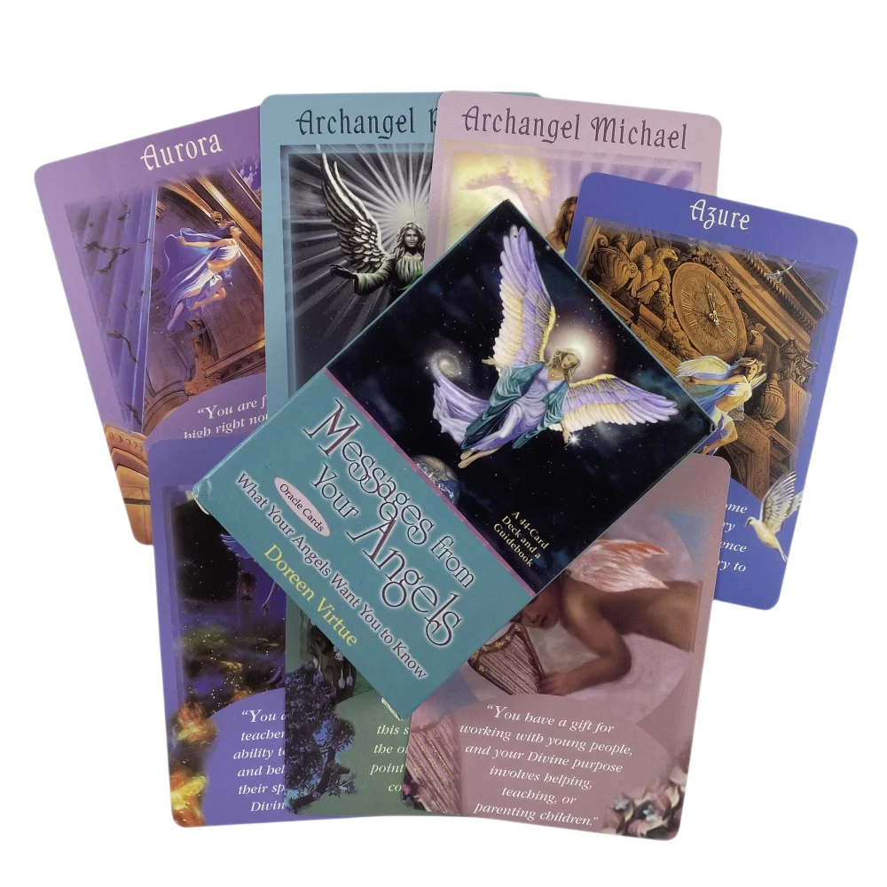 Baraja de Cartas de Oráculo con Mensajes de Tus Ángeles