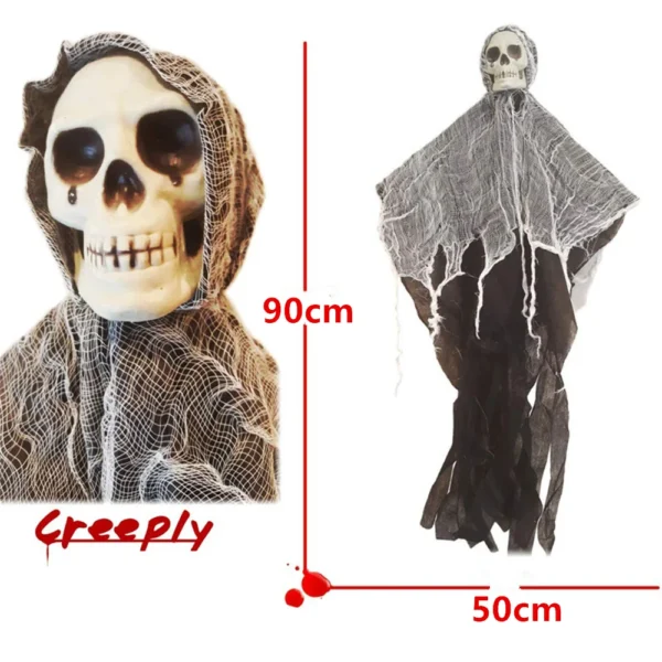 Colgador Fantasma “Schedel” – Decoración de Halloween Interior y Exterior - Image 4