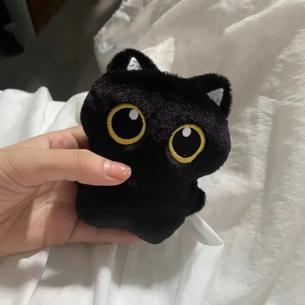 2(dos) Muñecos de Peluche Gato Negro –  Llavero Kawaii - Image 7