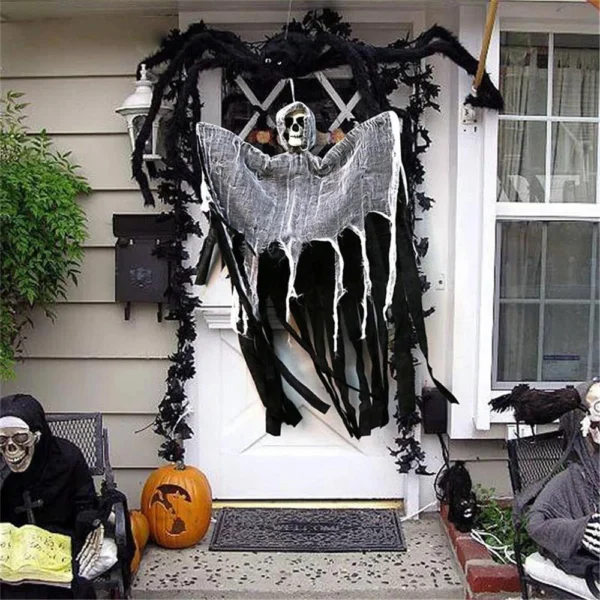 Colgador Fantasma “Schedel” – Decoración de Halloween Interior y Exterior - Image 2