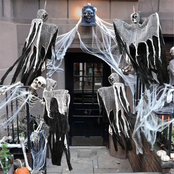 Colgador Fantasma “Schedel” – Decoración de Halloween Interior y Exterior - Image 5