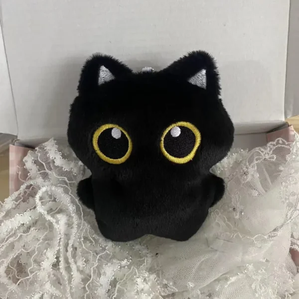 2(dos) Muñecos de Peluche Gato Negro –  Llavero Kawaii - Image 3