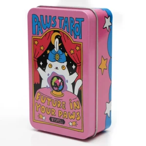 PAWS Tarot – Baraja Ilustrada de 78 Cartas en Caja Metálica | Edición Kawaii y Mística