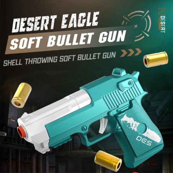 Pistola de Juguete Estilo Glock – Expulsión Realista de Cartuchos + 10 Dardos de Espuma - Image 2