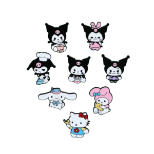 Set 8 Broches Hello Kitty & Kuromi | Moda Cute