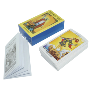 Tarot Rider-Waite Español e Inglés - 78 Cartas + Guía - Portátil - Exploración Espiritual |