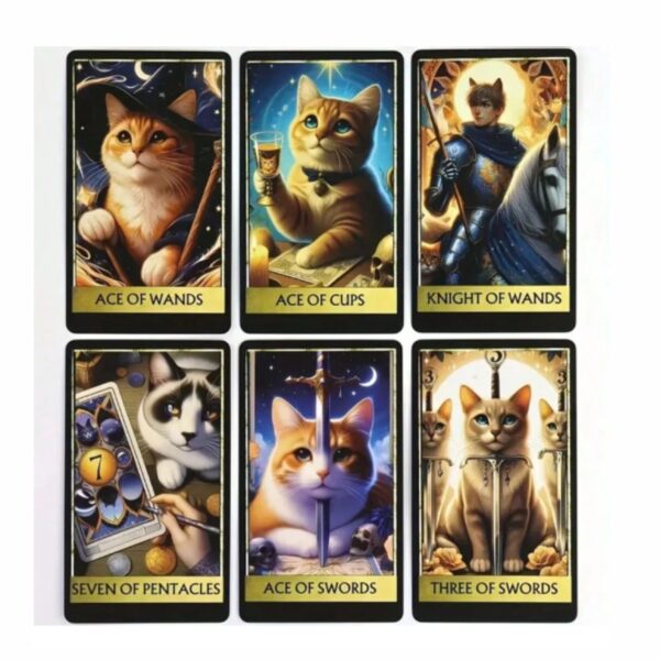 Combo Tarot de Gato + Mantel Ritual – Set Completo para Lecturas Místicas - Image 18