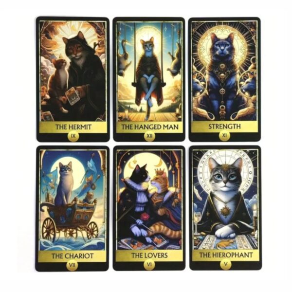 Combo Tarot de Gato + Mantel Ritual – Set Completo para Lecturas Místicas - Image 17