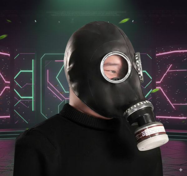 Máscara de  humo protección con Gafas Integradas – Cosplay Futurista | Diseño Cyberpunk - Image 4
