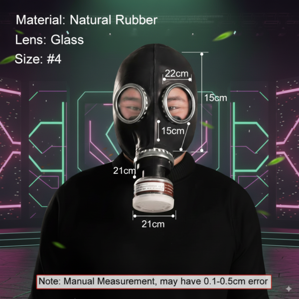 Máscara de  humo protección con Gafas Integradas – Cosplay Futurista | Diseño Cyberpunk - Image 6