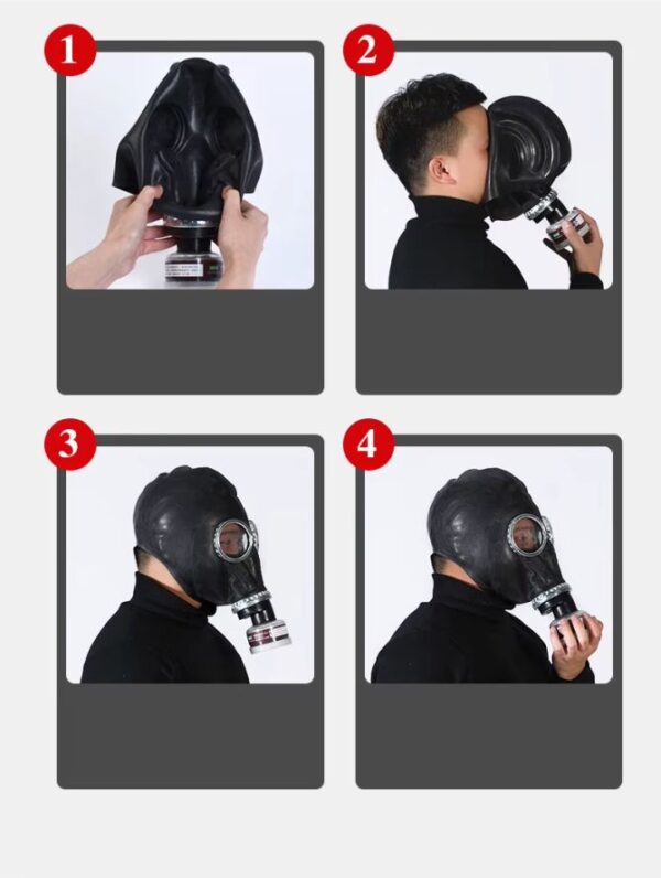 Máscara de  humo protección con Gafas Integradas – Cosplay Futurista | Diseño Cyberpunk - Image 10