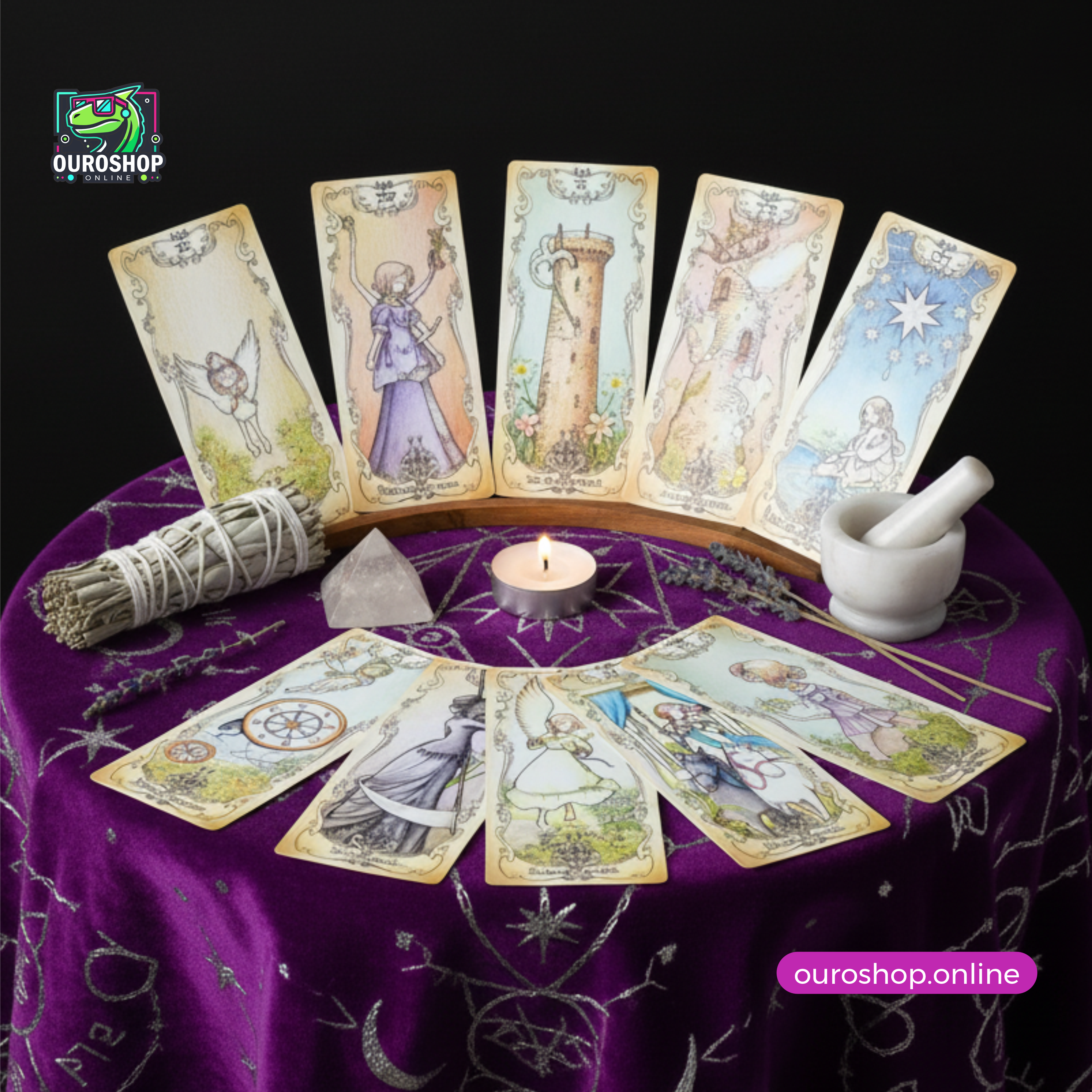 Tarot Low Spare – 78 Cartas Anime con Lenguaje de las Flores - Image 5