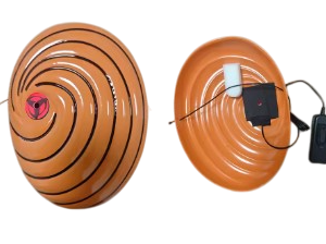 Máscara Cosplay Obito Akatsuki con Ojos Sharingan LED Rojos | Ouroshop Colombia