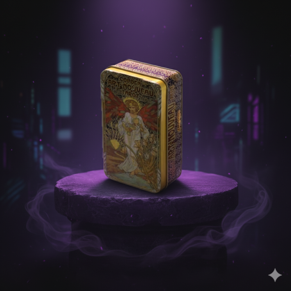 Tarot Golden Art Nouveau – 78 Cartas con Borde Dorado + Caja de Hojalata - Image 2