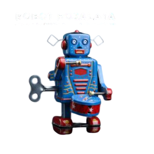 Robot de Tambor Mecánico – Juguete de Cuerda de Hojalata