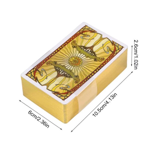 Tarot Golden Art Nouveau – 78 Cartas con Borde Dorado + Caja de Hojalata - Image 7