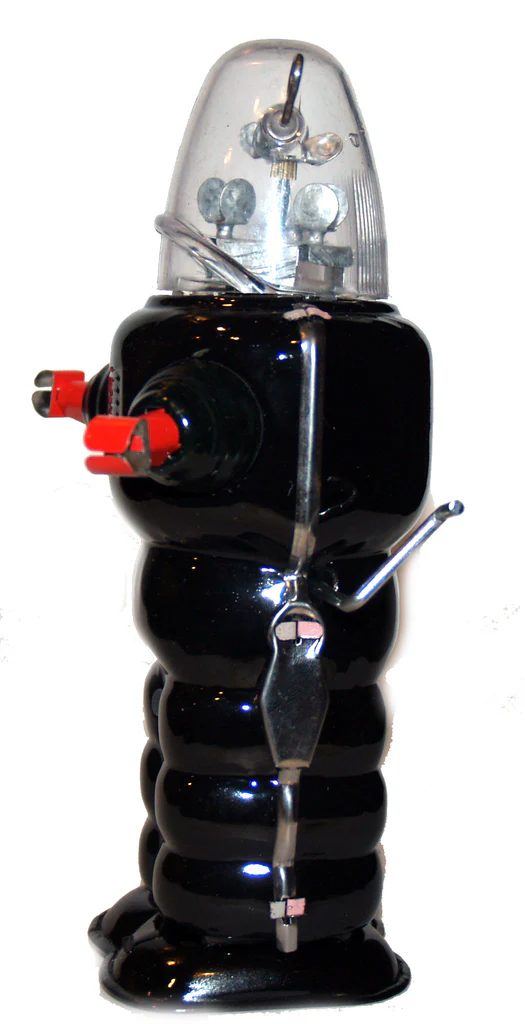 Robot Androide MS 207 de EstaƱo Negro Coleccionable Movimiento de Cuerda - Image 6