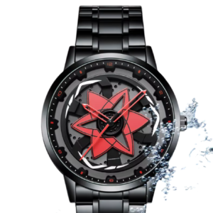 Reloj de Lujo Anime Sharingan  - Acero Inoxidable Negro - Coleccionistas Naruto Colombia