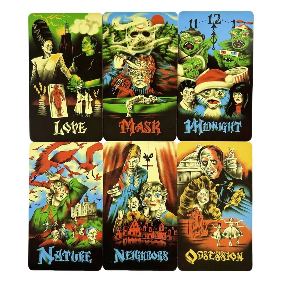 Cartas Clásicas de Oráculo de Terror | Baraja Oscura 50 Cartas – Edición Inglés - Image 3