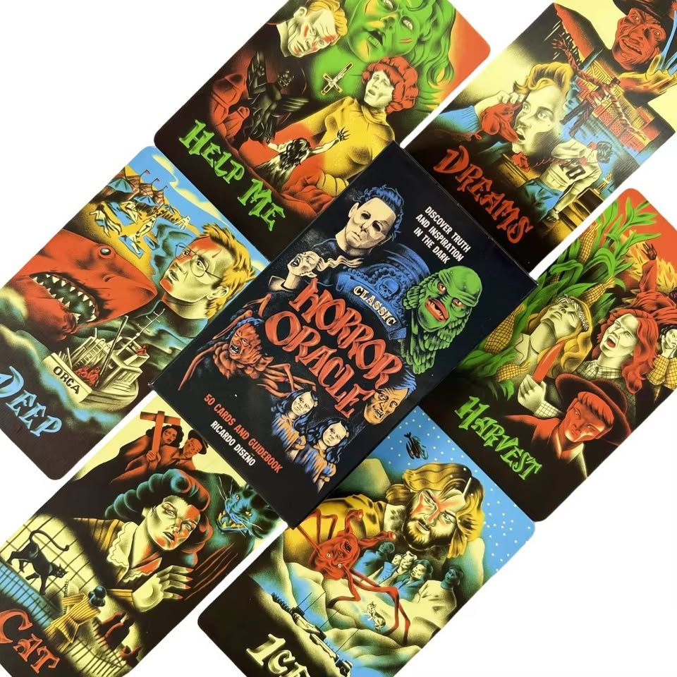 Cartas Clásicas de Oráculo de Terror | Baraja Oscura 50 Cartas – Edición Inglés - Image 4