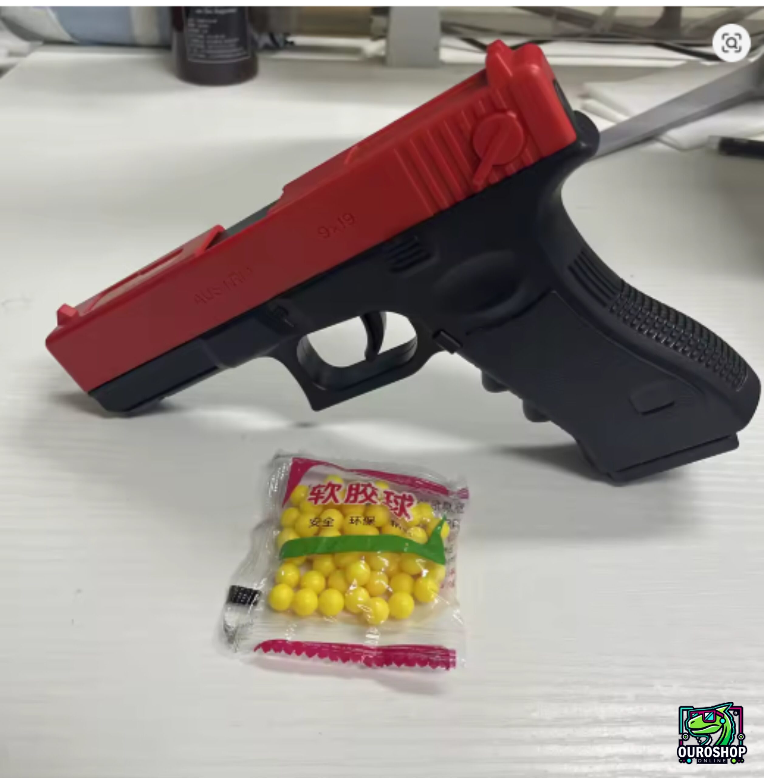 Pistola juguete de simulación G17 Manual con Láser - Image 8