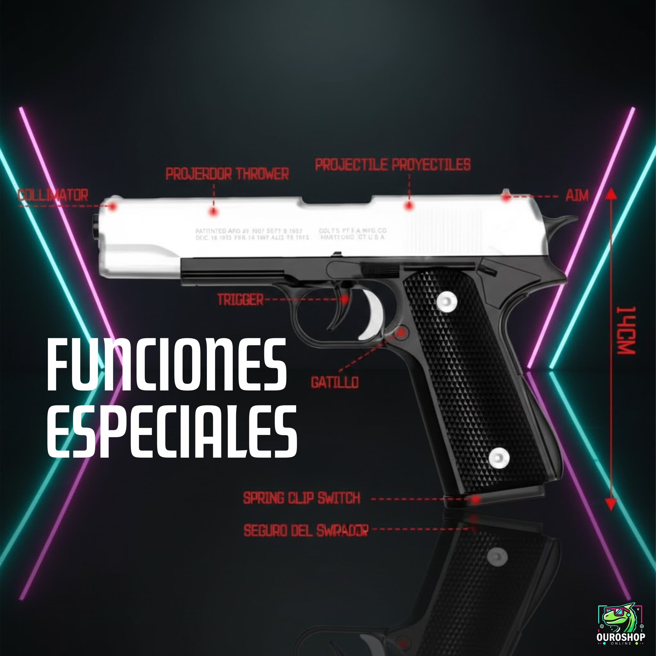 Lanzador Táctico 1911 - Edición Especial con Expulsión de Casquillos - Image 4