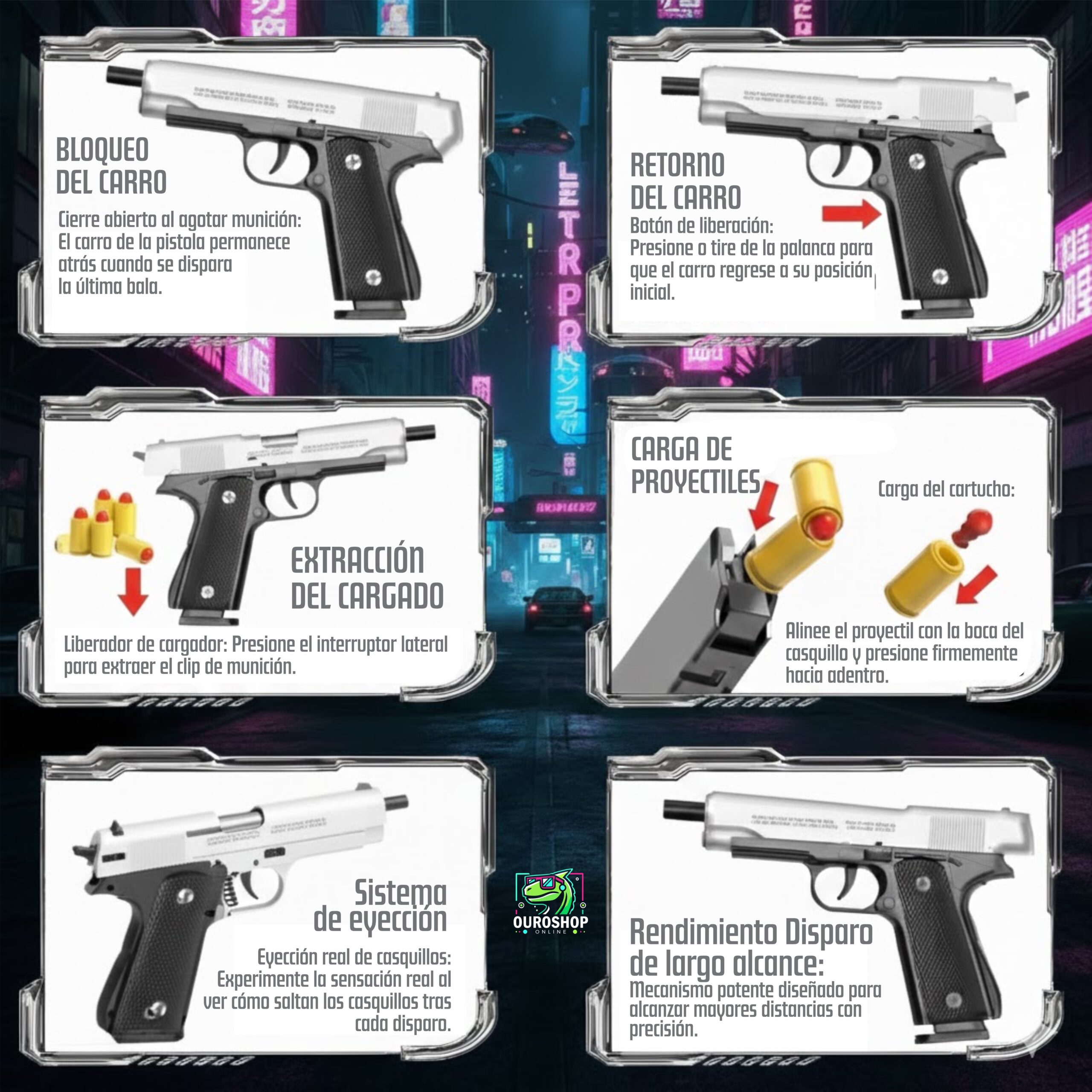 Lanzador Táctico 1911 - Edición Especial con Expulsión de Casquillos - Image 6