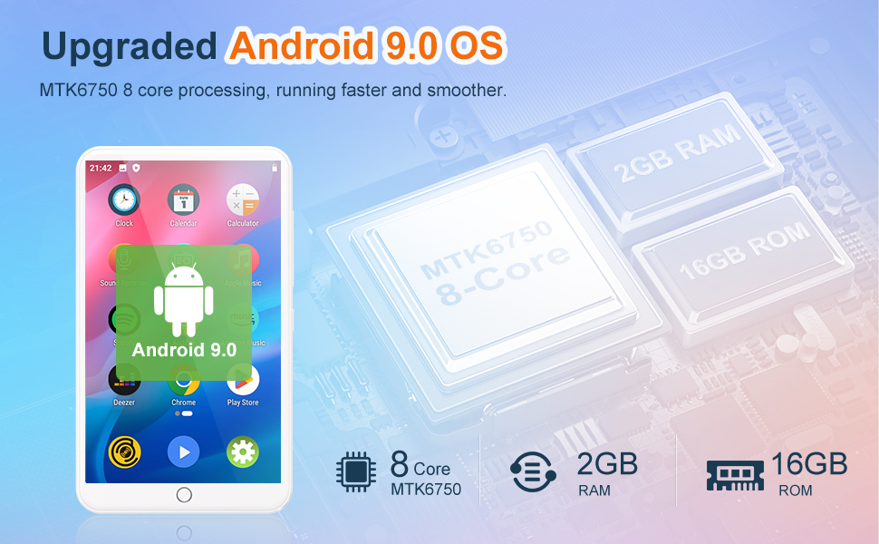 Reproductor Inteligente MECHEN H1 Pro - Potencia de 8 Núcleos y Android 9.0 - Image 4