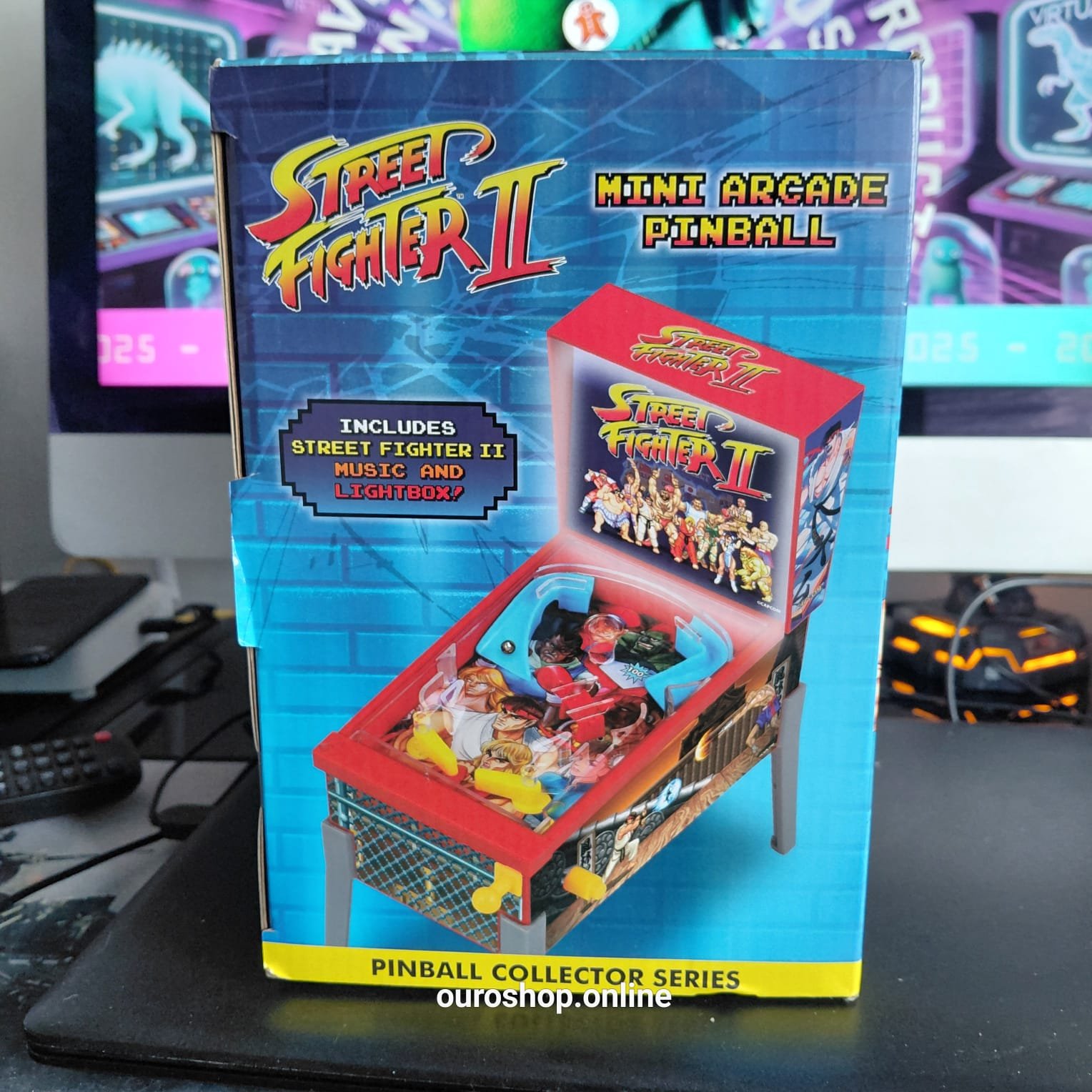 Mini Pinball Arcade Street Fighter II – Edición Coleccionable con Luz y Sonido (Capcom) - Image 4