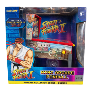 Mini Pinball Arcade Street Fighter II – Edición Coleccionable con Luz y Sonido (Capcom)